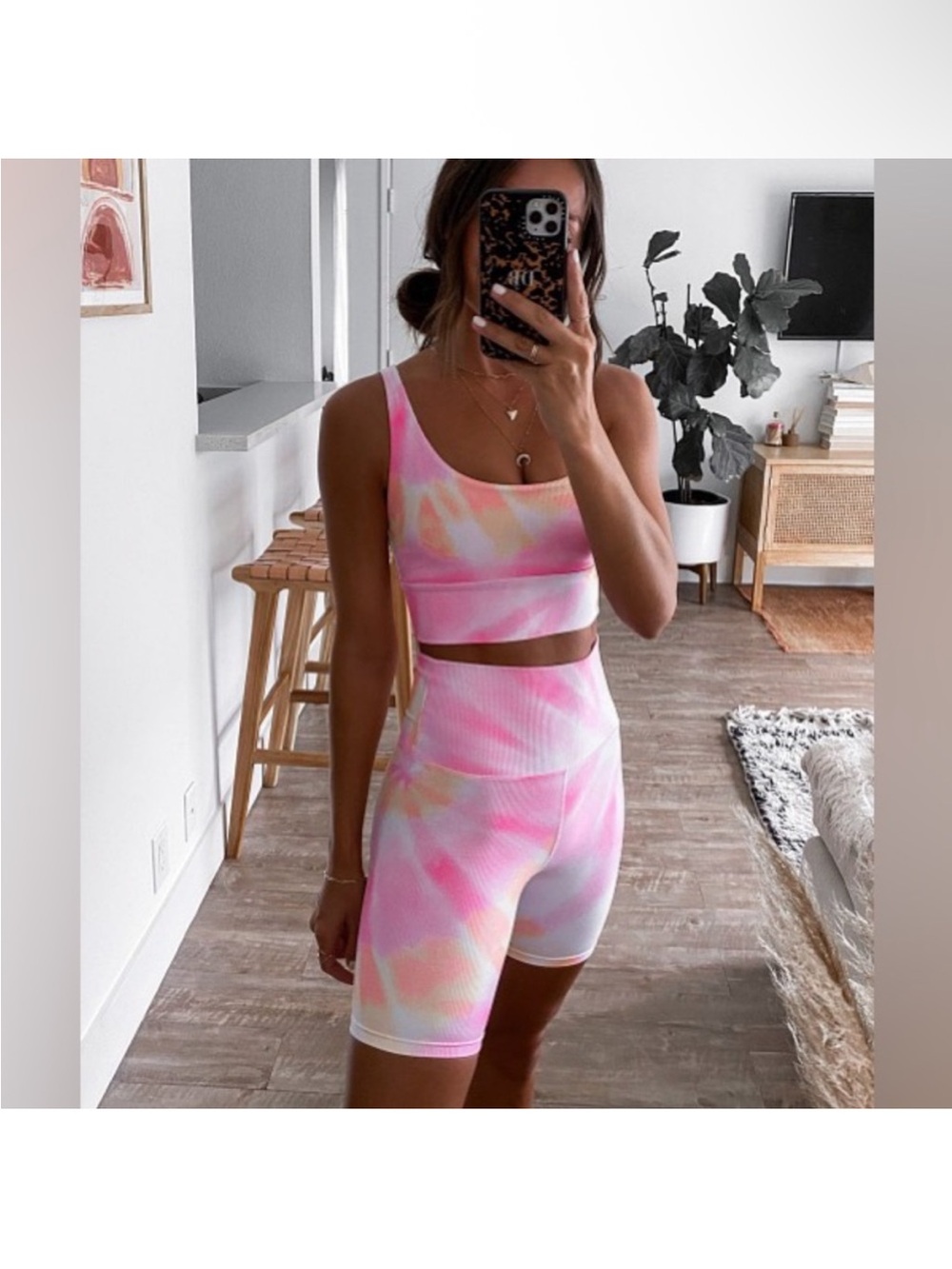Beach Riot Ribbed Sunrise Tie Dye Set